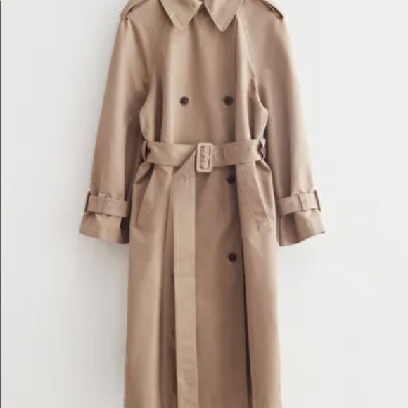 & Other Stories Classic Trench Coat - Beige BNWT - Picture 3 of 7